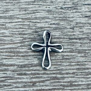 James Avery Retired Sterling Silver Open Cross Charm Pendant
